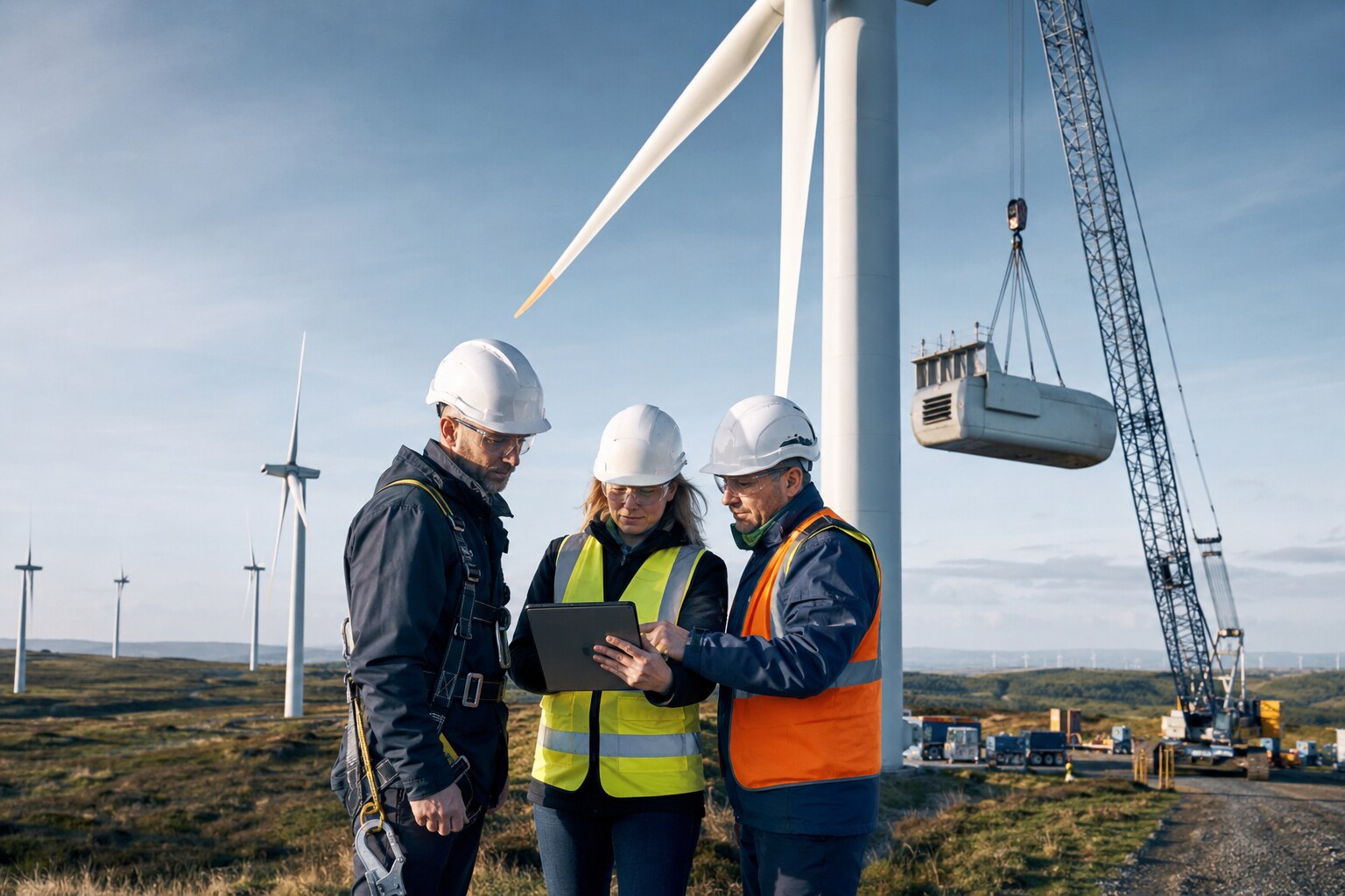 Fachpersonen beurteilen das Repowering eines bestehenden Windparks
